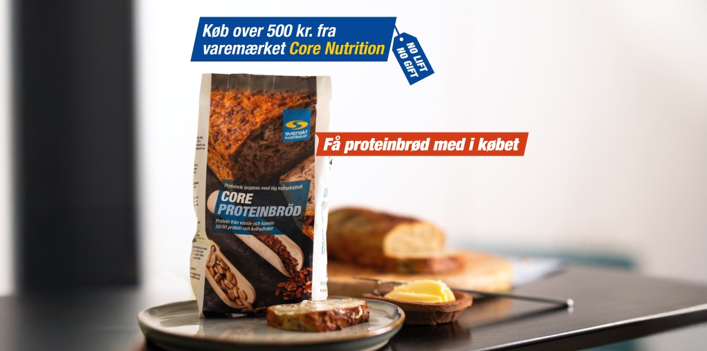 3. Advent - K�b for 500 kr. fra varem�rket Core Nutrition, f� Core Proteinbr�d med i k�bet